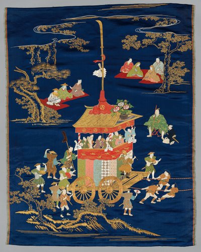 1800年代後半〜1900年代初頭に刺繍された福佐。 作： Unbekannt