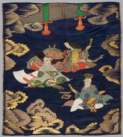 1800年代後半〜1900年代初頭に刺繍された福佐。 作： Unbekannt