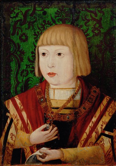 10歳または12歳の皇帝フェルディナンド1世1503-1564年、c。 1520 作： Unbekannt