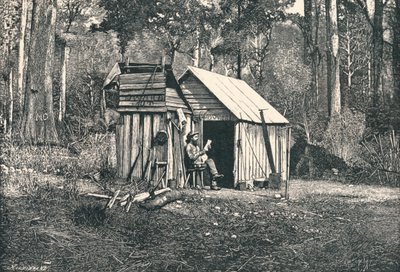 オーストラリア不法占拠者の野営、1896 作： Unbekannt