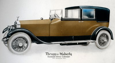 密閉型ドライブロールスロイスカブリオレ、エクステンションオープン、c1910-1929 作： Unbekannt