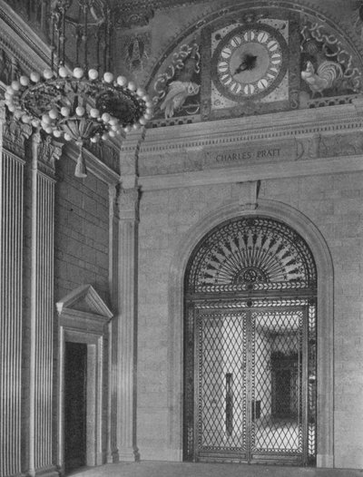 1924年ニューヨーク市、スタンダードオイルビルディングのメインエントランスホールの終わり 作： Unbekannt
