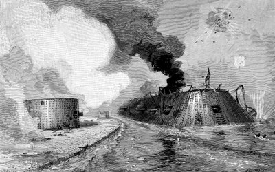 南軍とユニオニストの間の関与、アメリカ南北戦争、1852年1885年 作： Unbekannt