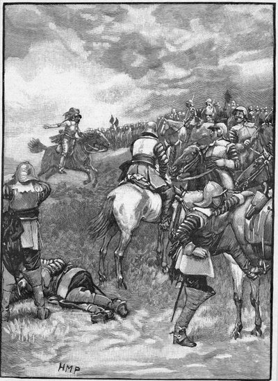 イギリス内戦：ノーザンプトンシャーのネイスビーの戦い、1645年6月14日 作： Unbekannt