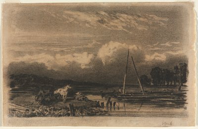 1800年代のジュールデュプレ後のイングリッシュビュー。 作： Unbekannt