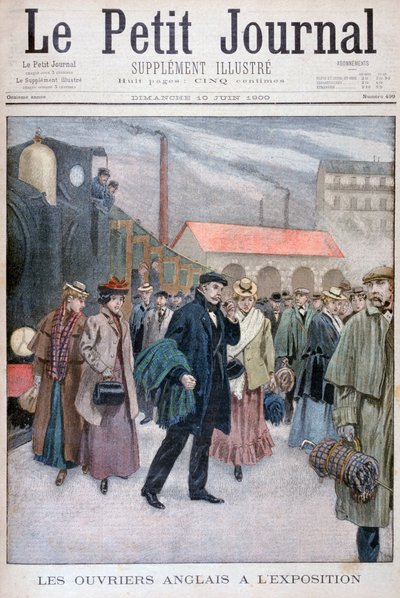 1900年の万国博覧会を訪れるイギリス人、パリ、1900年 作： Unbekannt