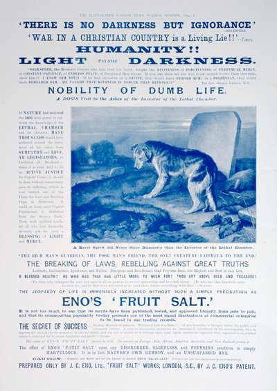 Enos Fruit Saltの広告、1899年 作： Unbekannt
