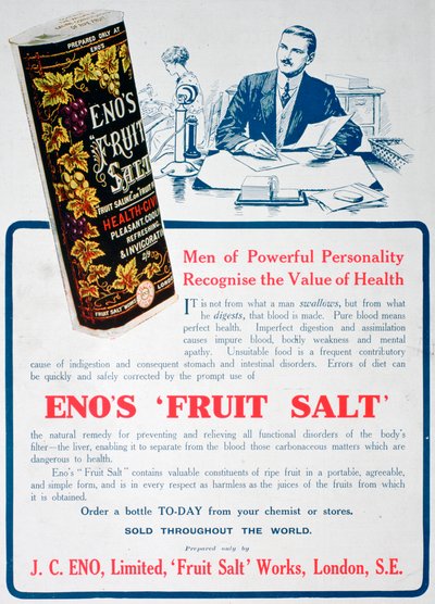Enos Fruit Saltの広告、1915 作： Unbekannt