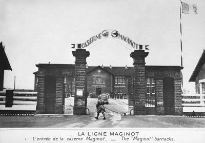 マジノ兵舎への入り口、フランス、マジノ線、c1935-1940 作： Unbekannt