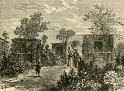 1840年、1876年に動物園への入り口。 作： Unbekannt