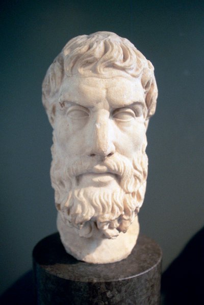 古代ギリシャの哲学者、エピクロス 作： Unbekannt