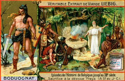 13世紀までのベルギーの歴史のエピソード：Boduognatus、c1900 作： Unbekannt