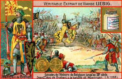 13世紀までのベルギーの歴史のエピソード：ブラバントのジョンI、c1900 作： Unbekannt