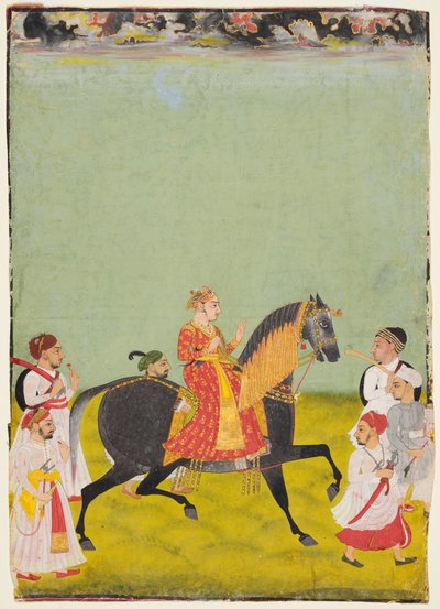 乗馬のRaj Singh II、Pratap Singh rの息子。 1752〜55年、c。 1760。 作： Unbekannt