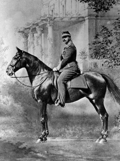 ロシアの皇帝アレクサンドル2世の乗馬の肖像、c1861-c1865 作： Unbekannt