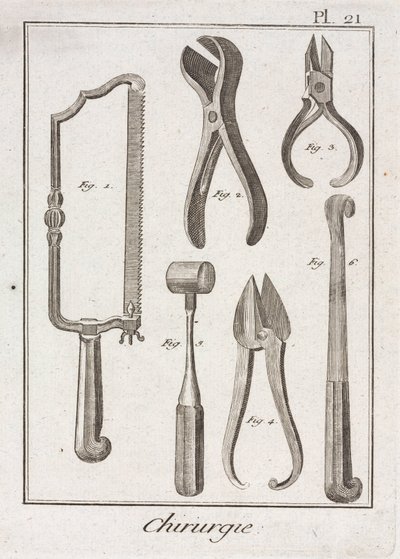 装置、初期-近代 サージカルソーなどの器具 作： Unbekannt