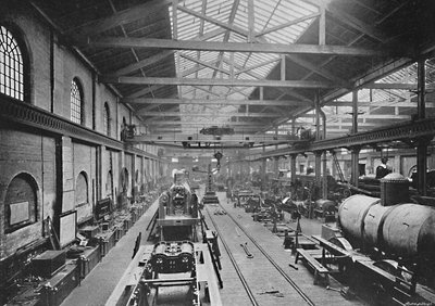 直営店、ロンドンおよびノースウェスタンレイルウェイワークス、クルー、c1896 作： Unbekannt