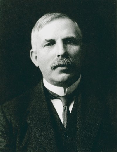 アーネストラザフォード1871-1937、ノーベル賞受賞の原子物理学者、c1908 作： Unbekannt