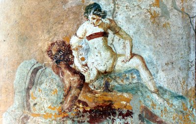 エロ壁画、ポンペイ、イタリア 作： Unbekannt
