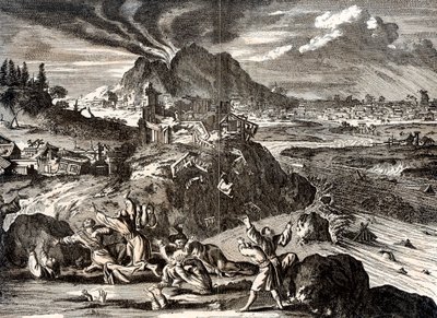 白根さんの噴火と江戸東京の地震、1650 作： Unbekannt
