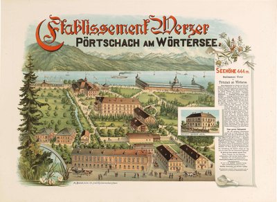 設立ヴェルツァー - Pörtschach am Wörthersee、c。 1890年 作： Unbekannt