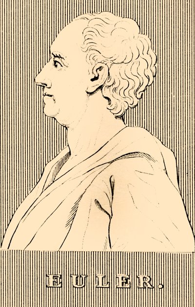 オイラー、1707〜1783年、1830年。 作： Unbekannt