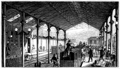 ユーストン駅、ロンドンとバーミンガム鉄道のロンドンターミナル、1840 作： Unbekannt
