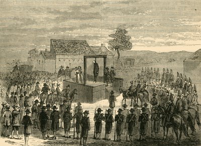 ティバーンでのフェレール卿の処刑、1760年、1876年。 作： Unbekannt