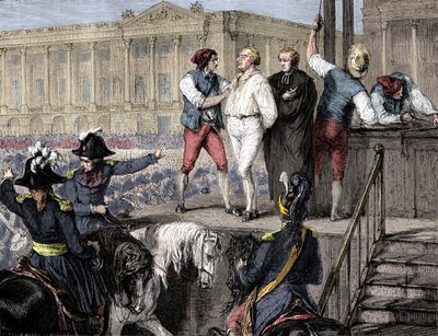 1793年1月21日、フランス、パリのルイ16世の処刑、1882年-1884年。 作： Unbekannt