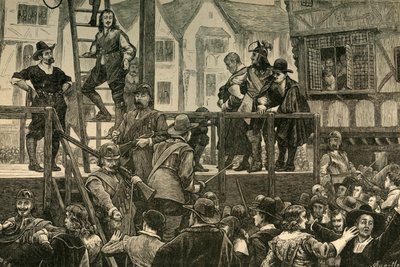 TomkinsとChallonerの処刑、1897年。 作： Unbekannt