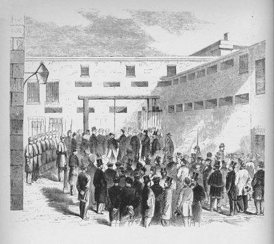 奴隷商人ナサニエルゴードンが1862年にニューヨークのトムズ刑務所で1938年に処刑された 作： Unbekannt