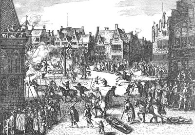 1606年、1795年、1897年の火薬計画の共謀者の処刑 作： Unbekannt