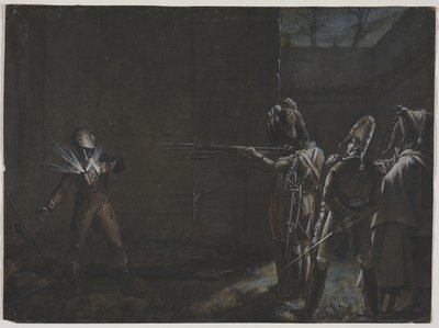 1804年3月21日のデュークデンギャンの処刑c。 1870。 作： Unbekannt