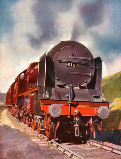 ロイヤルスコット4-6-0クラスの1935-36の高速旅客機関車。 作： Unbekannt