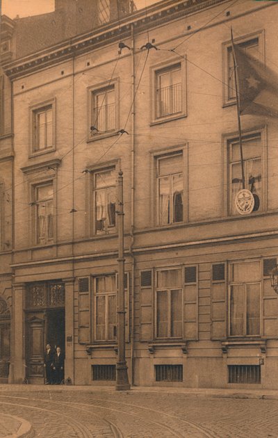 1927年、ベルギーのブリュッセルにあるキューバ大使館の外観。 作： Unbekannt