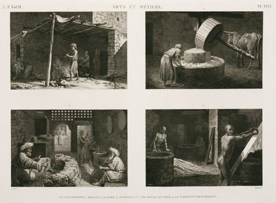 製作、その他 様々な家内工業（エジプト、1798年頃 作： Unbekannt