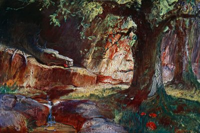 「洞窟のファフナー」、1906 作： Unbekannt