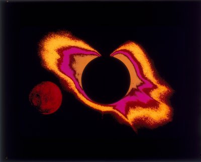 太陽と月の偽色写真、c1970年代 作： Unbekannt