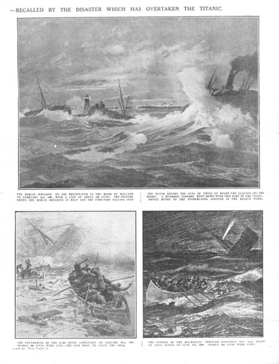 1912年4月20日、有名な過去の残骸：海でのいくつかの歴史的災害。 作： Unbekannt