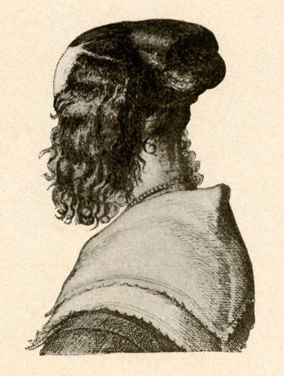 ヘアドレッシングのファッショナブルなスタイル、チャールズIおよびIIの治世、c1620-1680、1937。 作： Unbekannt