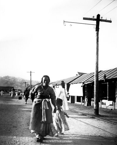 父と子、ソウル、韓国、1900 作： Unbekannt