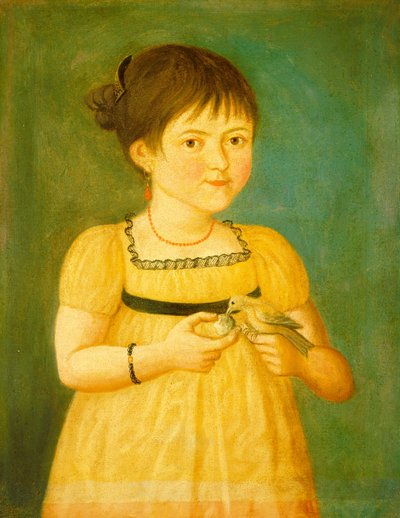 鳥に餌をやる、c。 1800年。 作： Unbekannt