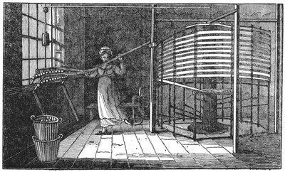 女性のシルクワーカー、スピタルフィールズ、ロンドン、1833 作： Unbekannt
