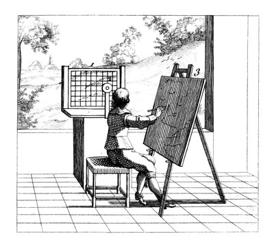 図練習透視図、1639 作： Unbekannt