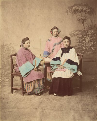 ランクショー・ガールズ、1870年代。 作： Unbekannt