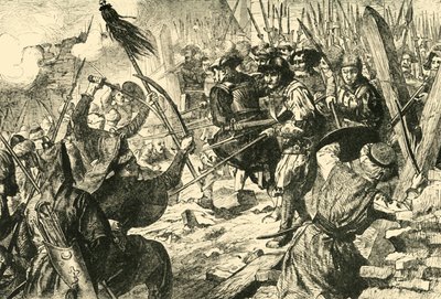 ウィーンの最初の包囲戦におけるトルコ人の最後の攻撃1529、1890。 作： Unbekannt