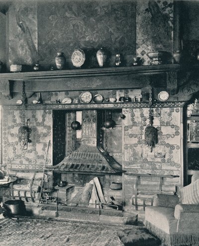 ルイスC.ティファニー氏の図書館の暖炉、1897年 作： Unbekannt