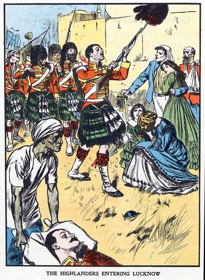 1857年9月25日、インドの反乱、ラクナウの最初の救済 作： Unbekannt