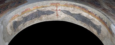 サンタマリアデトールからの十字架に隣接する魚 作： Unbekannt
