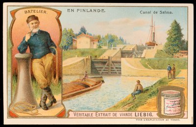 フィンランド、サイマ運河の水門の飛行、c1900 作： Unbekannt